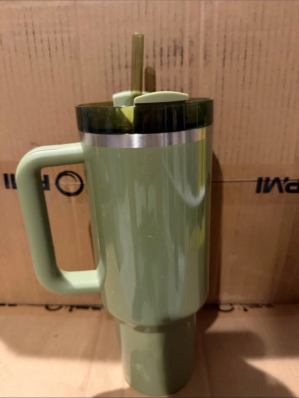 Starbucks Stanley Olive Green Travel Tumbler with Handle